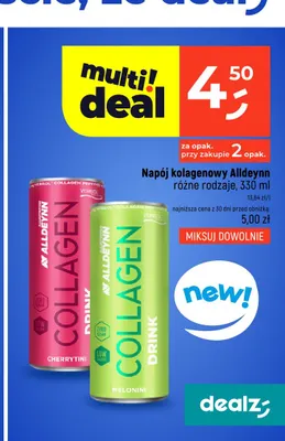 Napój kolagenowy Alldeynn Melonini promocja w Dealz