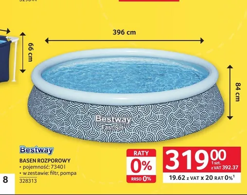 Basen rozporowy Bestway Fast Set promocja w Selgros