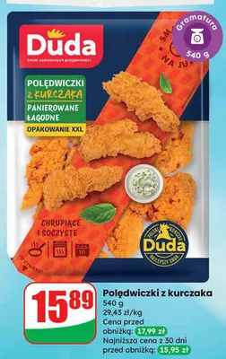 Polędwiczki z kurczaka panierowane łagodne promocja w Dino