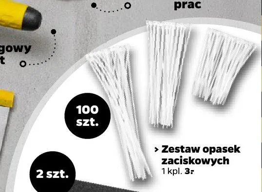 Zestaw opasek zaciskowych promocja w Netto