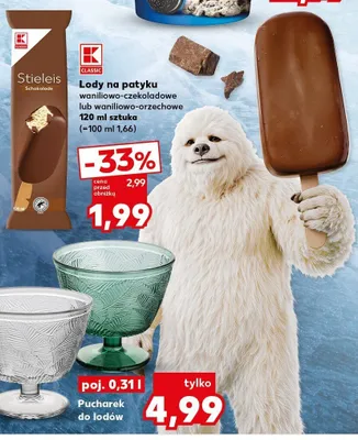 Lody na patyku K-Classic waniliowo-orzechowe promocja w Kaufland