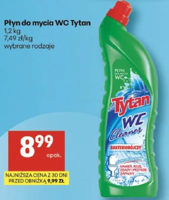 Płyn do mycia WC Tytan promocja w Delikatesy Centrum