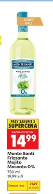Wino bezalkoholowe Monte Santi Frizzante Mojito Moscato promocja w Biedronka