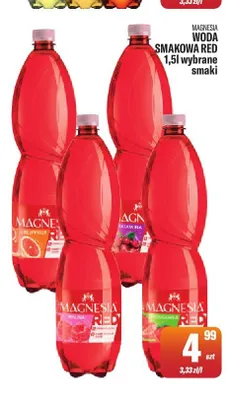 Woda smakowa Magnesia Red promocja w Tomi Markt