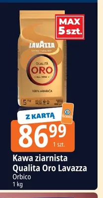 Kawa ziarnista Qualita Oro Lavazza promocja w Leclerc