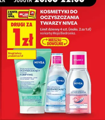 Płyn micelarny odświeżający Nivea promocja w Biedronka