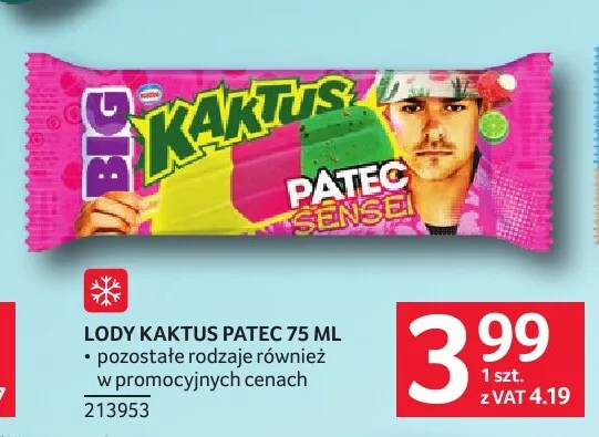 Lody Kaktus Patec Sensei promocja w Selgros