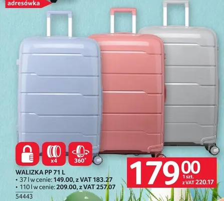 Walizka PP 71 L promocja w Selgros