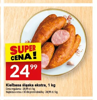 Kiełbasa śląska ekstra Białecki Wędzarnia promocja w Twój Market