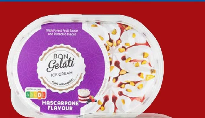 Lody Bon Gelati Mascarpone Flavour z nadzieniem promocja w Lidl