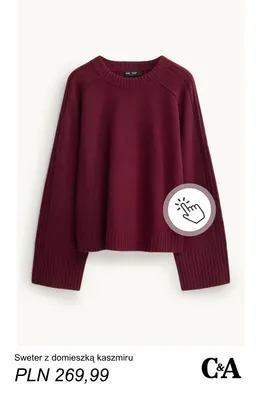 Sweter z domieszką kaszmiru C & A promocja w C&A