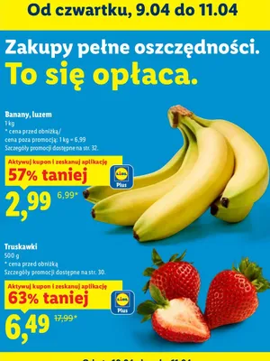Banany luzem promocja w Lidl