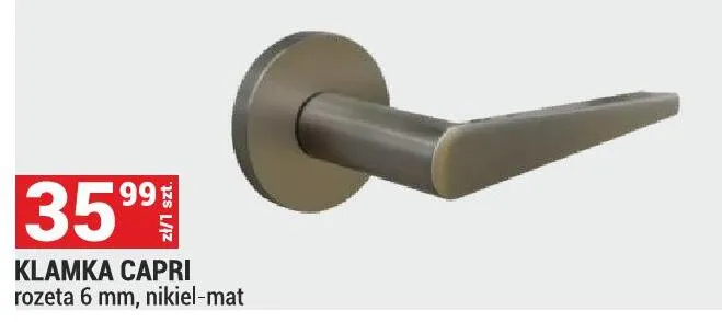 Klamka CAPRI promocja w Merkury Market