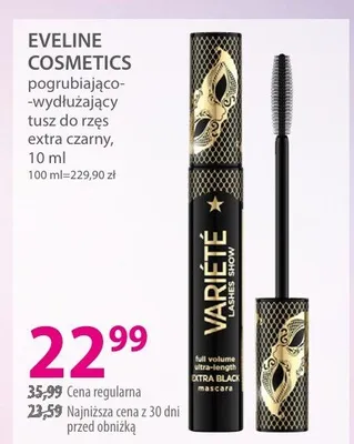 Tusz do rzęs pogłębiająco - extra czarny promocja w Hebe