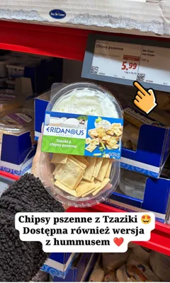 Chipsy pszenne z tzatziki Eridanous promocja w Lidl