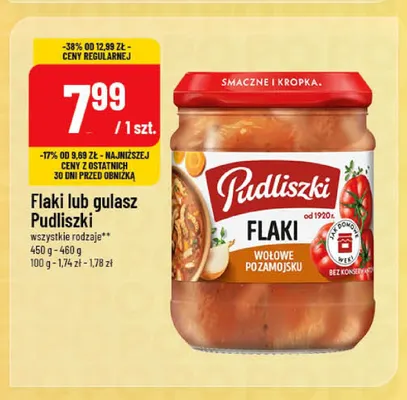 Gulasz Pudliszki promocja w POLOmarket