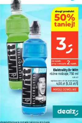 Elektrolity różne rodzaje promocja w Dealz