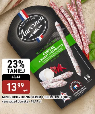 Mini stick z kozim serem i chilli Loste promocja w bi1