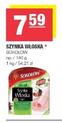 Szynka Włoska Sokołów promocja w SPAR