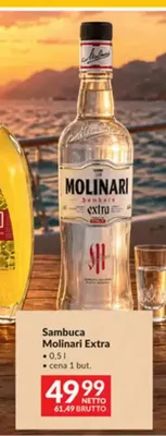 Likier Sambuca Molinari Extra promocja w Makro