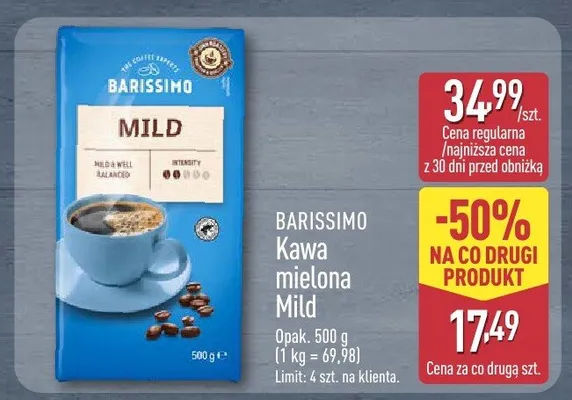 Kawa mielona Mild promocja w Aldi