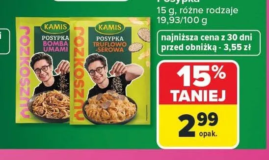 Posypka Kamis Rozkoszny Truflowo-Serowa promocja w Carrefour