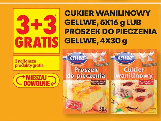 Cukier wanilinowy GELLWE promocja w Biedronka