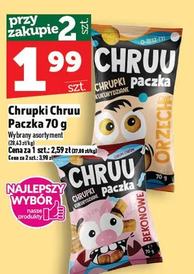 Chrupki Chruu Paczka promocja w TOPAZ