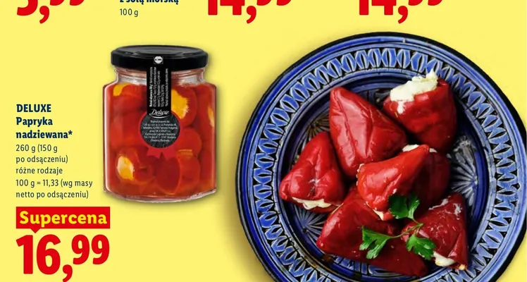 Papryka nadziewana Deluxe promocja w Lidl