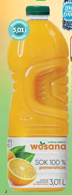 Sok pomarańczowy Wosana promocja w Dino