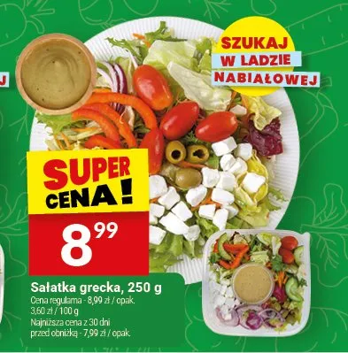 Sałatka grecka Białecki Kuchnia promocja w Twój Market