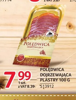 Polędwica dojrzewająca plastry ZMB Białystok promocja w Selgros