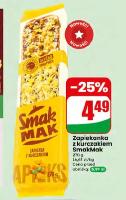 Zapiekanka z kurczakiem SmakMak promocja w Dino