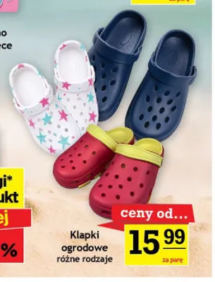 Klapki ogrodowe promocja w Gram Market