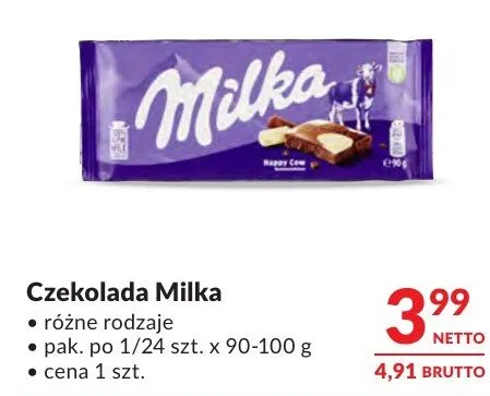 Czekolada Milka promocja w Makro