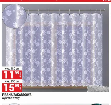 Firana żakardowa promocja w Merkury Market