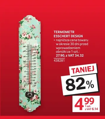 Termometr Esschert Design promocja w Selgros