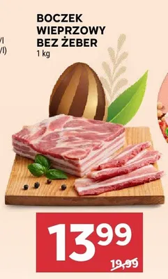 Boczek wieprzowy bez żeber promocja w Stokrotka