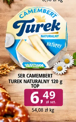 Ser camembert Turek naturalny Top promocja w emma MARKET