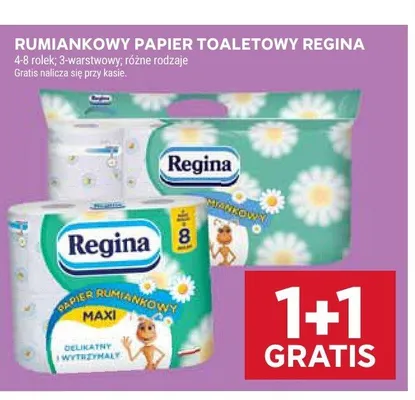 Papier toaletowy rumiankowy Regina 3-warstwowy promocja w Stokrotka