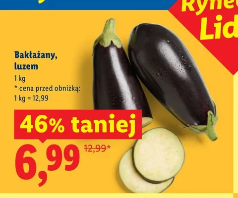 Bakłażany luzem promocja w Lidl