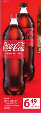 Napój gazowany Coca-Cola Zero Cukru promocja w Selgros