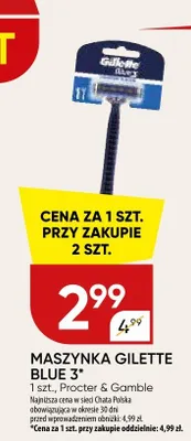 Maszynka do golenia Gillette Blue 3 promocja w Chata Polska