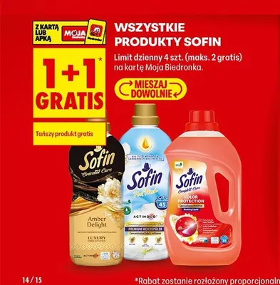 Płyn do płukania Sofin Oriental Care Amber Delight promocja w Biedronka