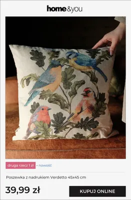 Poszewka z nadrukiem Verdetto 45x45 cm promocja w home&you