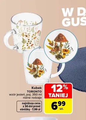 Kubek Toronto wzór jesień 350 ml promocja w Carrefour