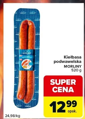 Kiełbasa podwawelska Morliny promocja w Carrefour Express