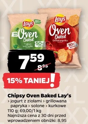 Chipsy Oven Baked Lay's solone + kurkowe promocja w Netto