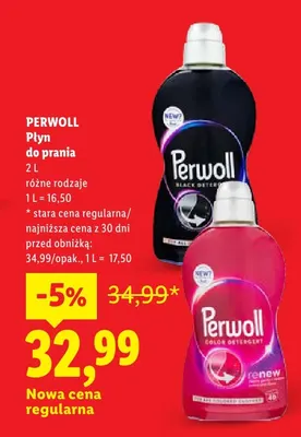 Płyn do prania Perwoll Renew Black promocja w Lidl
