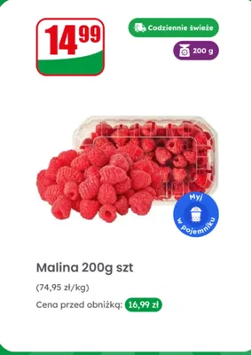 Malina, 200 g promocja w Dino